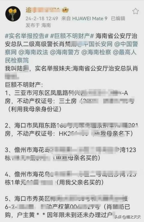 海南一警长被举报拥有巨额不明财产，省纪委正核查